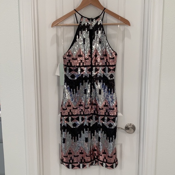 My Michelle sequin bodycon dress, size 3 - Picture 3 of 3